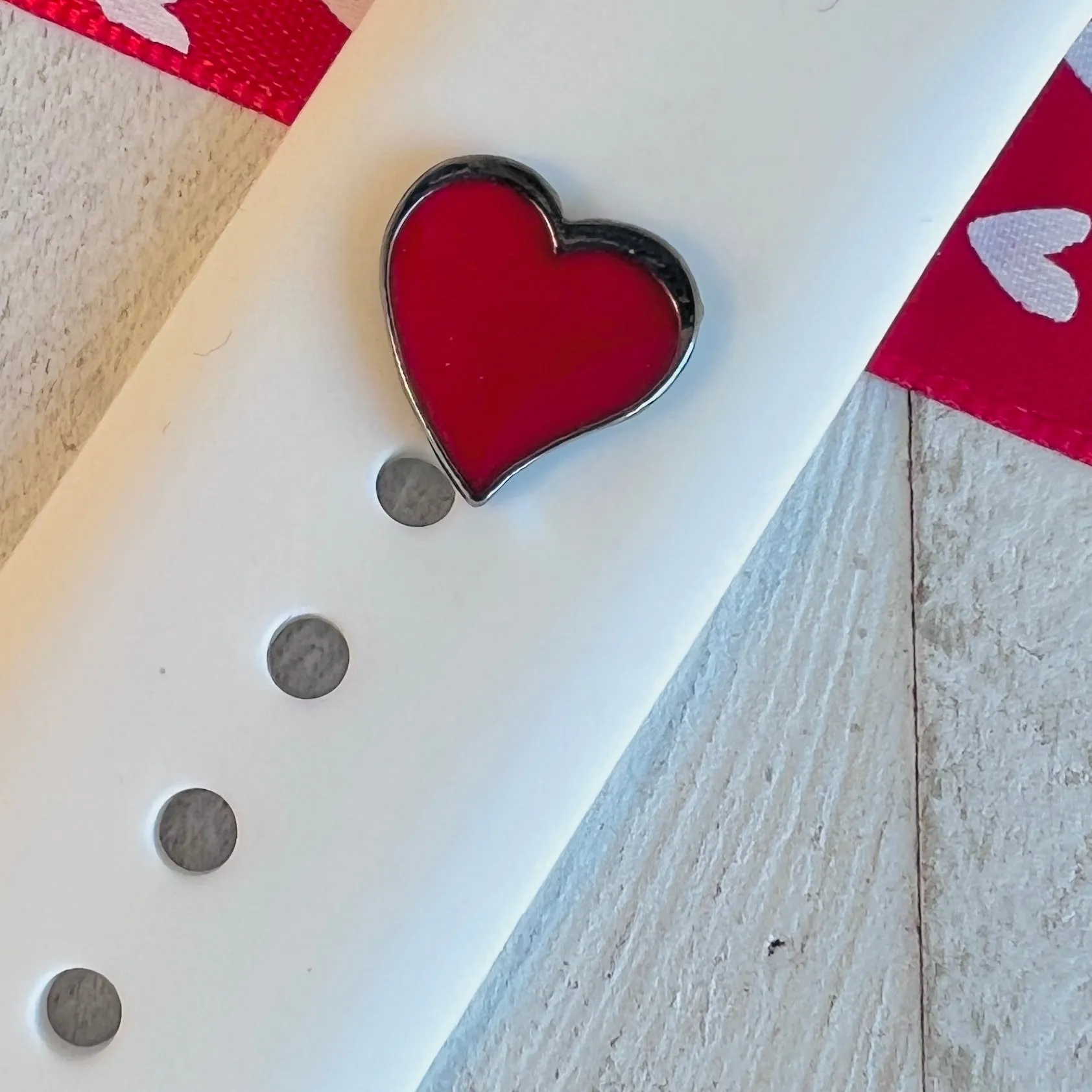 Band Charms 1pc. Red Hot Heart