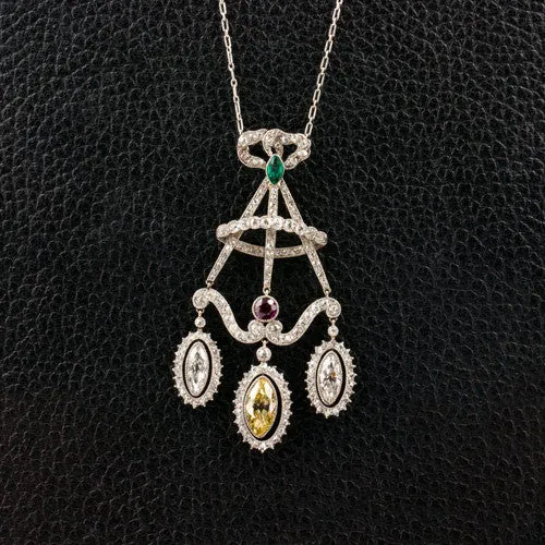 Edwardian Style Estate Pendant/Pin
