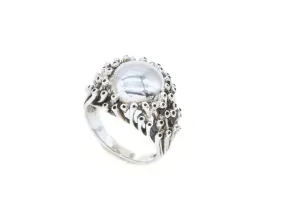 Sea Anemone Ring - Artistic Silver Ring - Anemone Ring