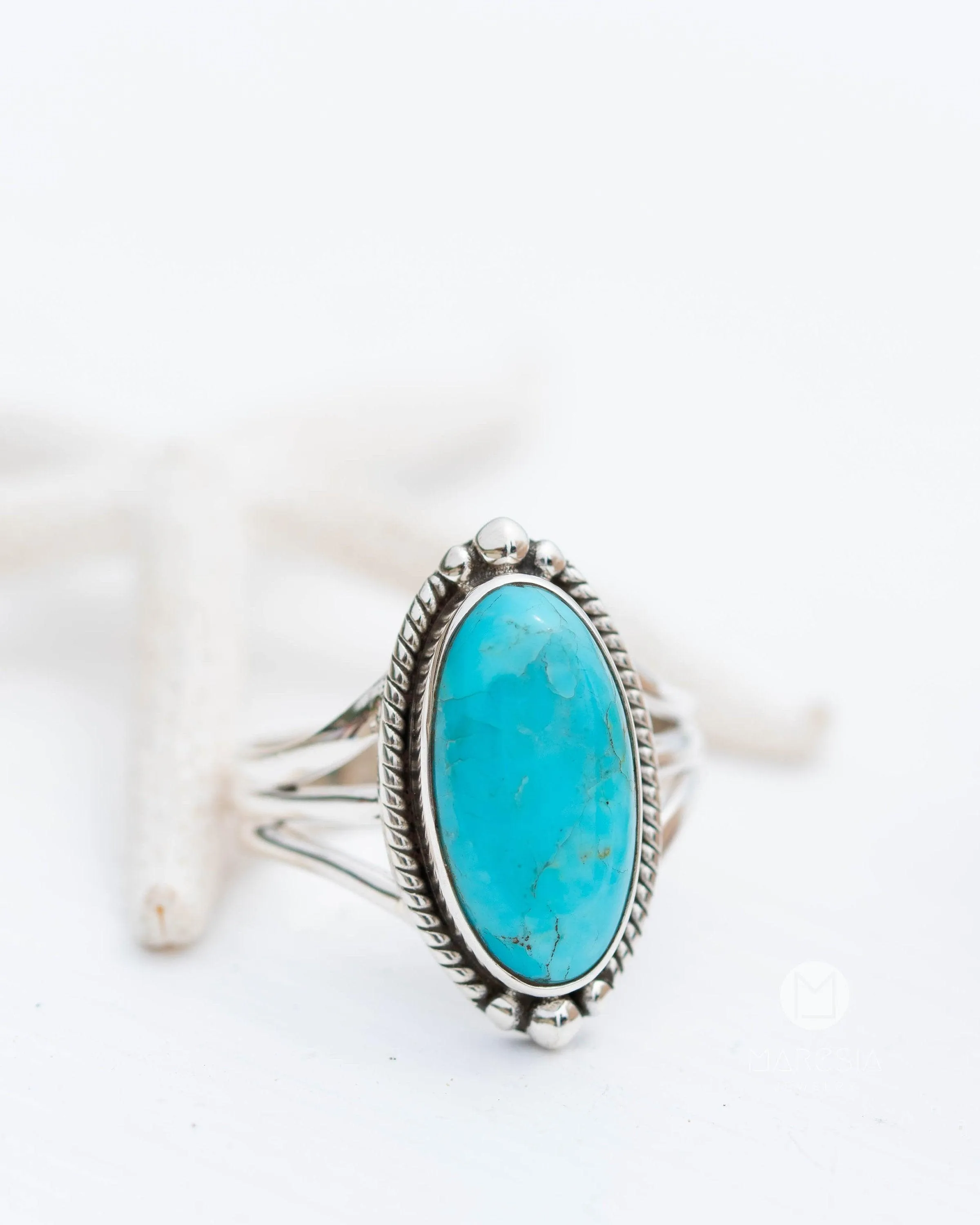 Turquoise Ring ~ Sterling Silver 925 ~ MR249