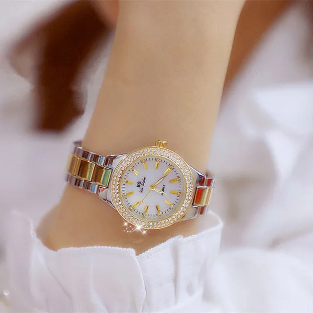 Women Dress Watch Fashion Rose Gold Quartz Watches