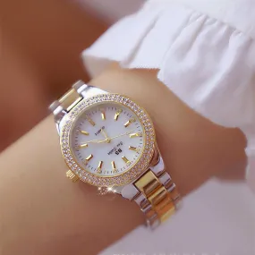 Women Dress Watch Fashion Rose Gold Quartz Watches